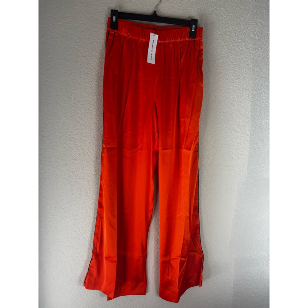 Women's The Drop Wide Leg Pants Size S Orange